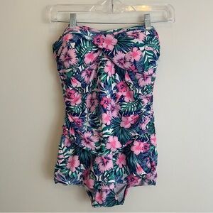 SHORE SHAPES One Piece Floral Swim Suit Size 8
